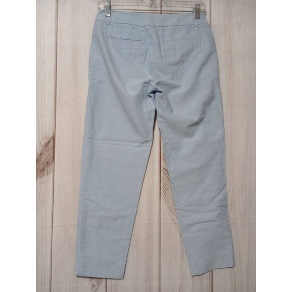 J Crew Pants Ladies 0 Blue Chino Capri - Picture 2 of 7